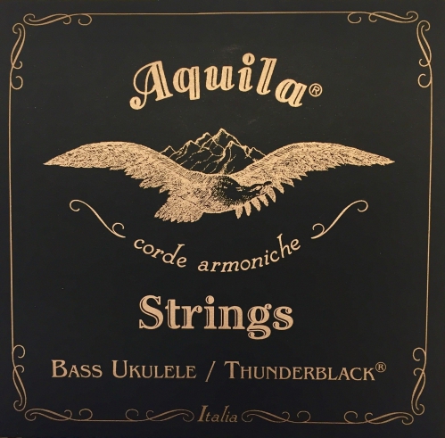 Aquila Thunderblack Bass Ukulele String Set, EADG, 20 Scale