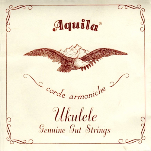 Aquila Genuine Gut Banjo Ukulele String Set, GCEA Soprano, high-G