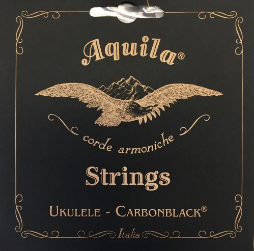 Aquila Carbonblack Ukulele String Set, GCEA Tenor, high-G