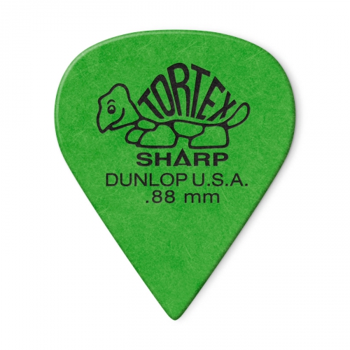 Dunlop 412P Tortex Sharp guitar pick 0.88mm