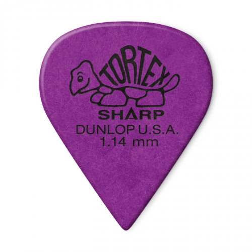 Dunlop 412P Tortex Sharp guitar pick 1.14mm