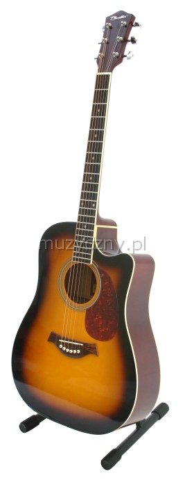 Burton W-0C/BS acoustic guitar cutaway