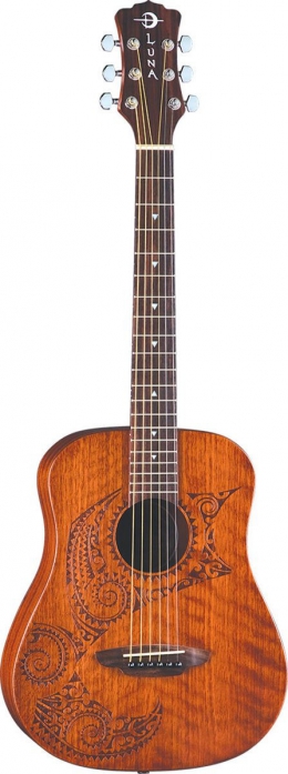 Luna Safari Tattoo 3/4 acoustic guitar