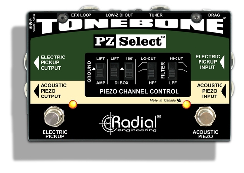 Radial Pz-Select Tonebone Pz Select Piezo Magnetic Pickup Selector