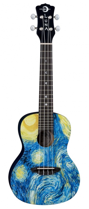 Luna Starry Night concert ukulele with cover