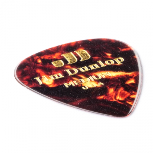 Dunlop Genuine Celluloid Classic Picks, Refill Pack, shell, medium