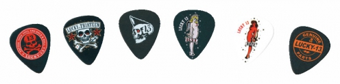 Dunlop Lucky 13 Series II Picks, Rock N Roll, 1.00 mm