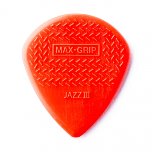 Dunlop Nylon Max Grip Jazz III Picks, Player′s Pack, 1.38 mm