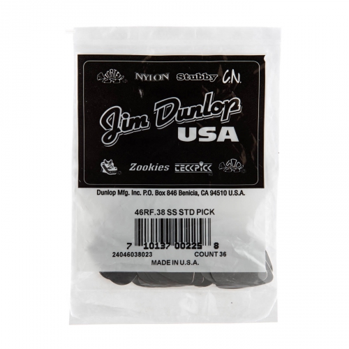 Dunlop Stainless Steel Standard Picks, Refill Pack, 0.38 mm