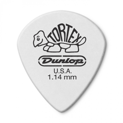 Dunlop Tortex White Jazz Picks, Player′s Pack, 1.14 mm