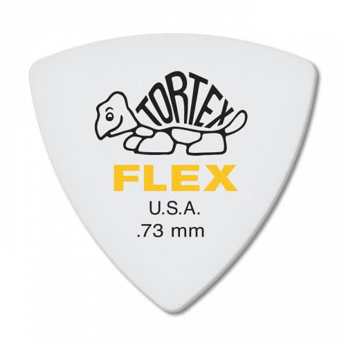Dunlop Tortex Flex Triangle Picks, Refill Pack, 0.73 mm