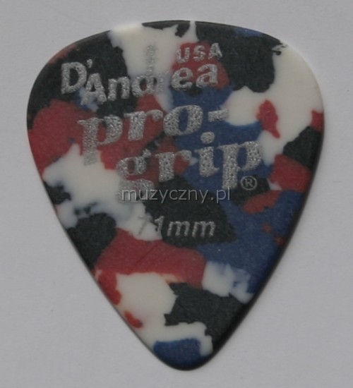 D′Andrea Pro Grip 0.71mm pick multicolor