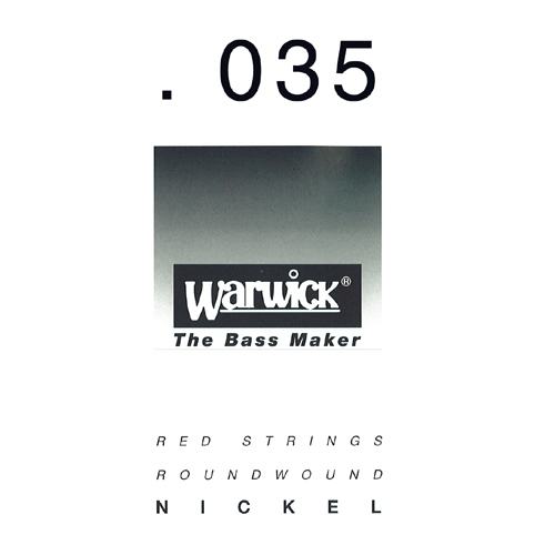 Warwick 46035 RED.035, Nickel-Plated Steel
