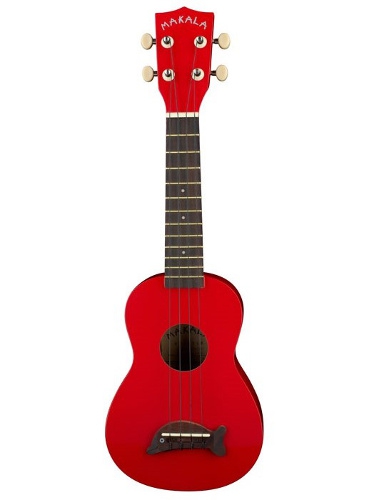 Kala Makala Dolphin Soprano Ukulele Red