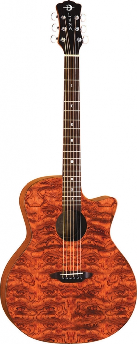 Luna Gypsy Exotic Bubinga - acoustic guitar