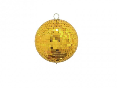 Eurolite gold mirror ball, 15cm 