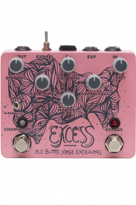 Old Blood Noise Endeavors Excess, Distortion Chorus/Delay Pedal guitar effect