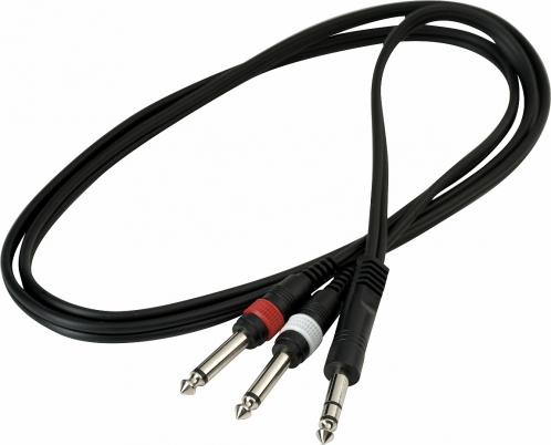 RockCable 20922 D4 patch cable 1 x TRS / 2 x TS