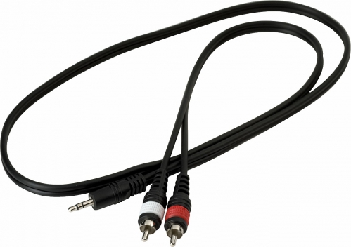 RockCable 20901 D4 patch cable 2 x RCA / 1 x miniTRS