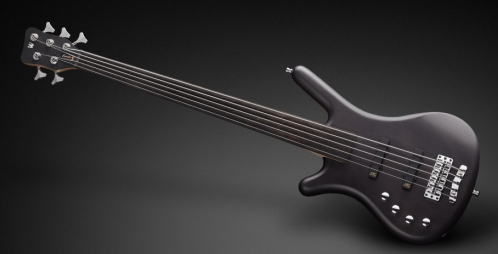 RockBass Corvette Basic 5-str. Nirvana Black Transparen Satin, Fretless - Lefthand bass guitar