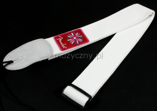 Fender Flower White Patchworks guitar strap Fender Flower White Patchworks guitar strap