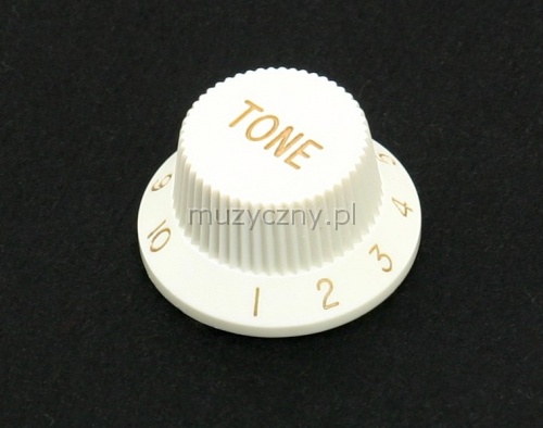 Fender knob ″Tone″ white plastic