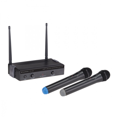 Soundsation WF-U24HH 2x 4-Channel UHF wireless microphone system with 1 receiver and 2 handheld microphones