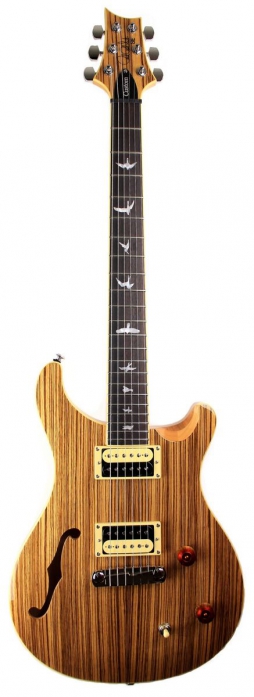 Prs 2017 Se Custom 22 Semi Hollow Zebrawood