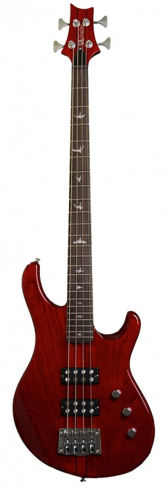PRS SE Kingfisher Scartlet Red - bass guitar