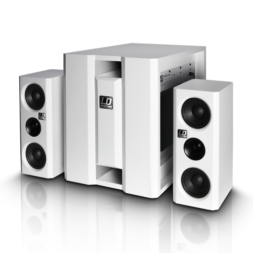 LD Systems DAVE 8 XSW sound system 150W + 2x100W, white (b-stock)