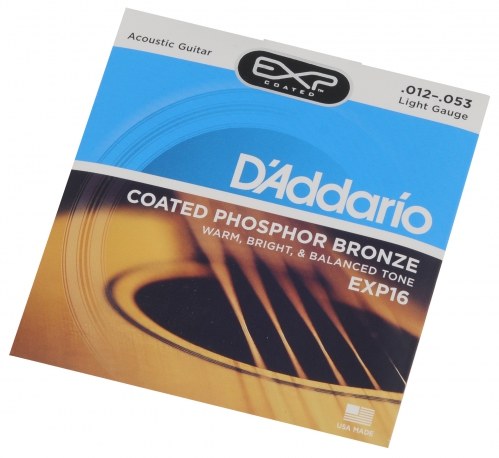 D′Addario EXP-16 acoustic guitar strings 12-53