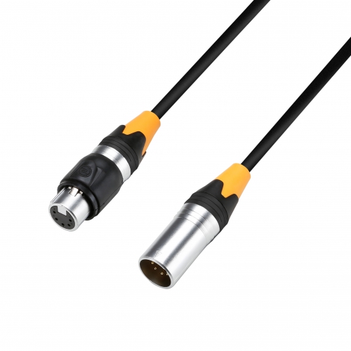 Adam Hall Cables K 4 DGH 1000 IP 65 DMX AES/EBU Cable 5-pole XLR male to XLR female IP65, 10 m 