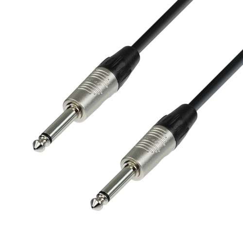 Adam Hall Cables K4 IPP 0090 Instrument Cable REAN 6.3 mm Jack mono to 6.3 mm Jack mono 0.9 m