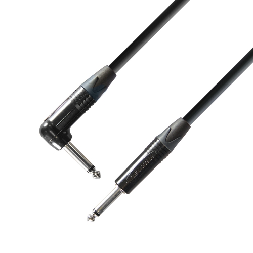 Adam Hall Cables K5 IRP 0450 Instrument Cable Neutrik 6.3 mm Jack mono to 6.3 mm angled Jack mono 4.5 m