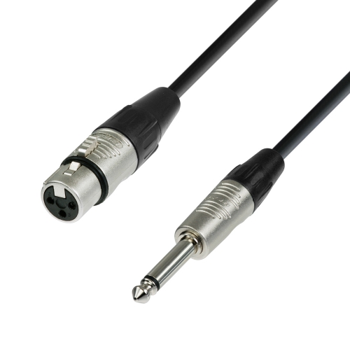 Adam Hall Cables K4 MFP 0600 Microphoe Cable XLR female x Jack TS | 6 m