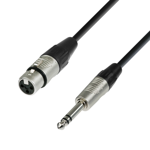 Adam Hall Cables K4 BFV 0500 Microphone Cable REAN XLR female to 6.3 mm Jack stereo 5 m