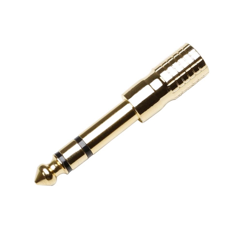 Adam Hall Connectors 7543 G Adapter 3.5 mm stereo Jack female to 6.3 mm stereo Jack male gold plated
