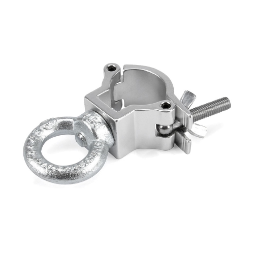 RIGGATEC 400200965 Halfcoupler small with eyelet, silver, up to 75kg (32-35mm)