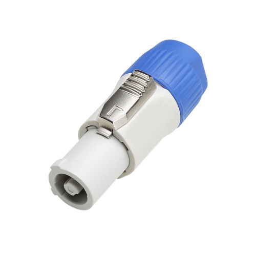 Adam Hall 7924 Lockable cable connector, power-out, screw terminals, blue/grey