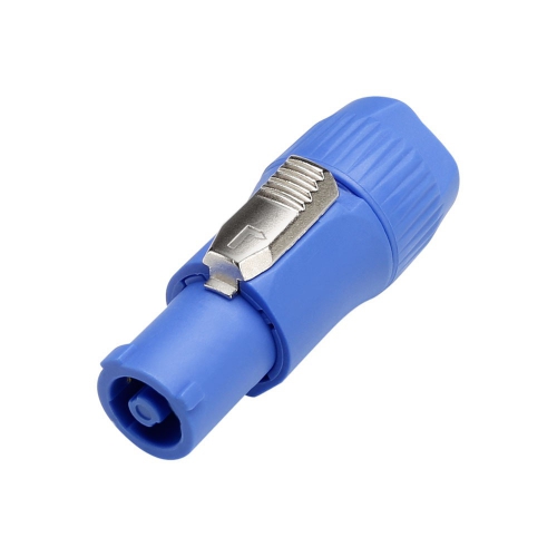 Adam Hall 7923 Lockable cable connector, power-in, screw terminals, blue