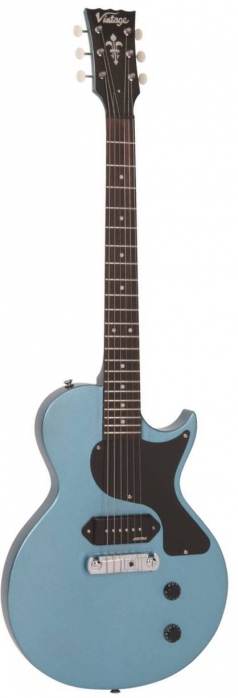 Vintage V120GHB Vintage Reissued Gun Hill Blue electric guitar