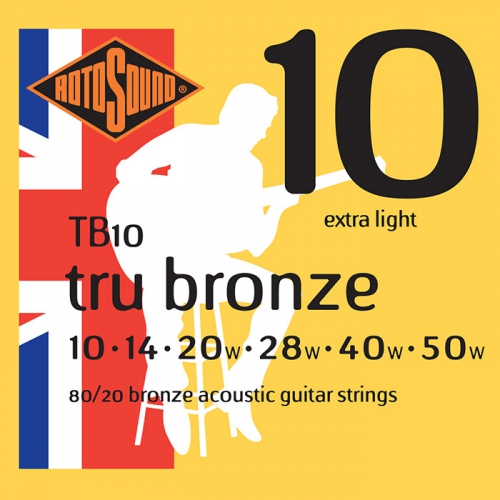 Rotosound TB10 acoustic guitar strings 10-50