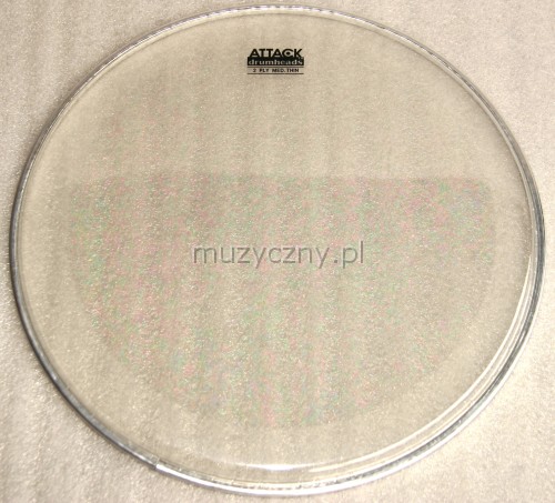 Attack 12″ DHTS212 2-ply drum head transparent