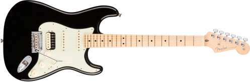 Fender American Pro Stratocaster HSS Shaw Bucker, Maple Fingerboard, Black electric guitar
