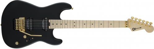 Charvel Pro-Mod San Dimas Style 1 HH FR M, Maple Fingerboard, Satin Black electric guitar