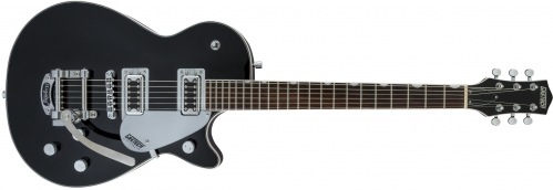 Gretsch G5230T Electromatic Jet FT Single-Cut with Bigsby Black Walnut Fingerboard, Black electric guitar