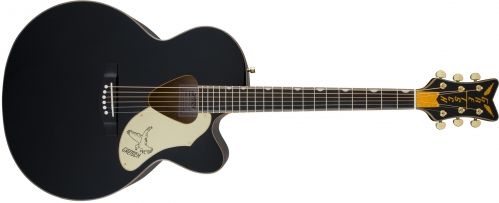 Gretsch G5022CBFE Rancher Falcon Jumbo Cutaway Acoustic/Electric, Fishman Pickup System, Black acoustic guitar