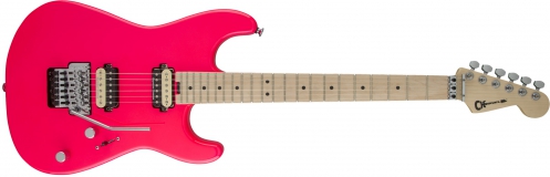 Charvel Pro-Mod San Dimas Style 1 HH FR M, Maple Fingerboard, Neon Pink electric guitar