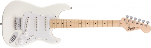 Fender Mini Strat FSR, Maple Fingerboard, Olympic White electric guitar