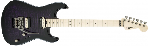 Charvel Pro-Mod San Dimas Style 1 HH FR M QM, Maple Fingerboard, Transparent Purple Burst electric guitar
